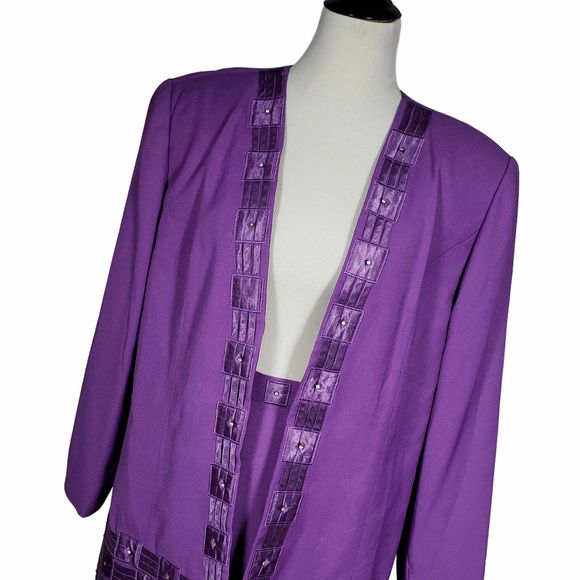 Stella Louise for KB Plus size 18 Purple 2-Piece Church Suit AS IS - Picture 3 of 11